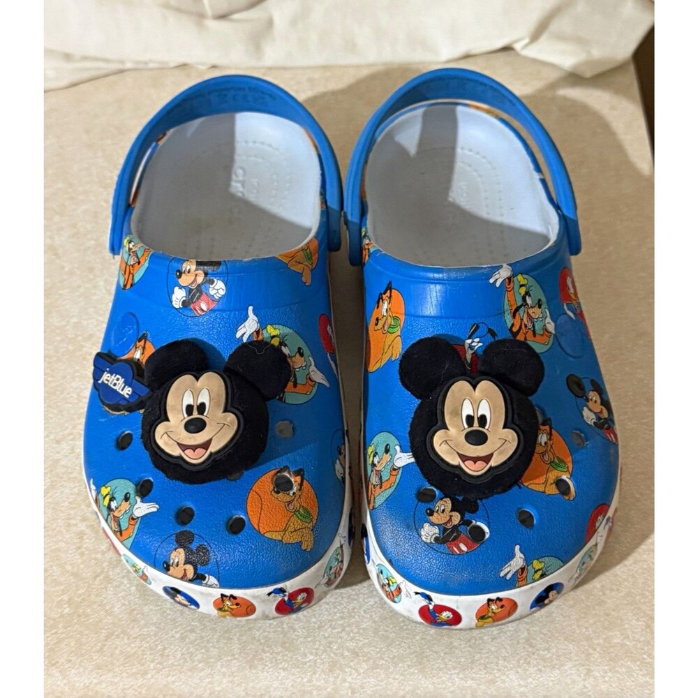 Crocs Classic Clog Disney Mickey Mouse Kids Slip-On Blue/Multicolor US  C13
